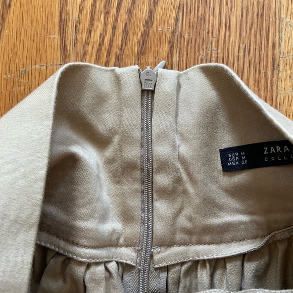 Zara skirt Knee length size medium tan corset - Picture 8 of 9